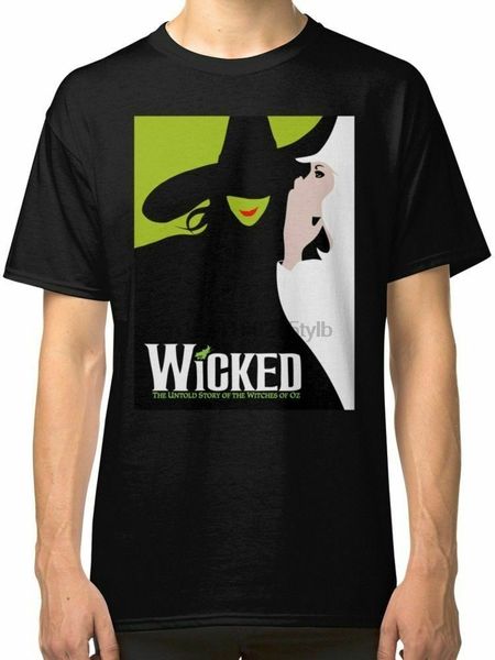 

wicked broadway mens black t shirt size s-5xl