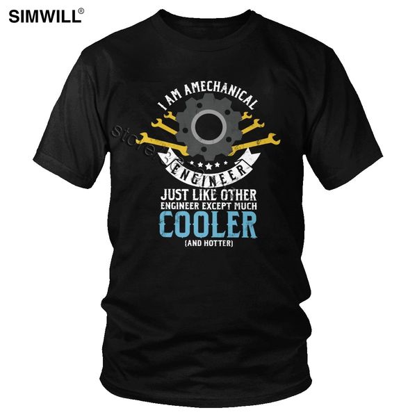 

i am a mechanical engineer occupation profession t shirts men trendy short sleeves 100% cotton t-shirts crew neck plus size tee