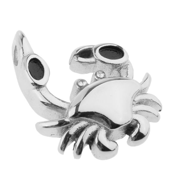 

cute crab shape stainless steel memorial pendant keepsake urn ashes holder, Silver