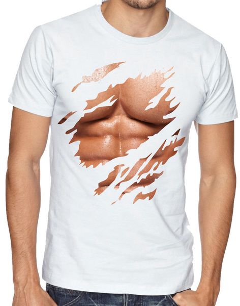 

fashion tshirt trendy cool 6 six pack muscle abs fitness body building funny tee new fashion t shirt