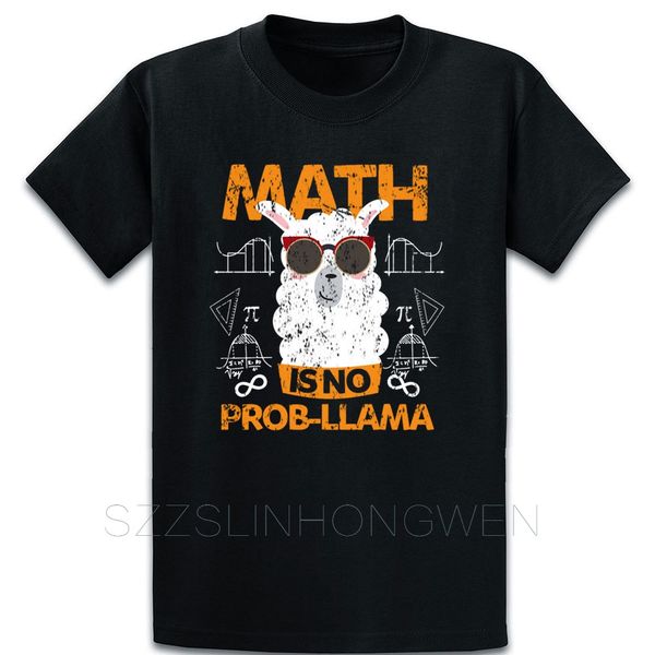 

llama math school t shirt gift summer printed tee shirt outfit plus size 5xl original comical shirt