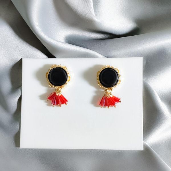 

dominated 2020 contracted vintage style resin flowers joker temperament women drop earrings jewelry new fine, Silver