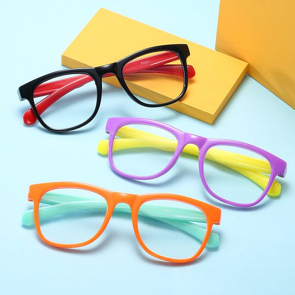 

sunglasses 2021 blue light glasses children blocking computer eyeglasses kids girls transparent tr90 soft silicone frame uv400, White;black