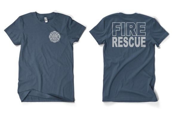 

огнь спасение обязанность пожарного t-shirt огонь отдел double side мужская мода с коротким рукавом o-образный вырез хлопок печатью своей со
