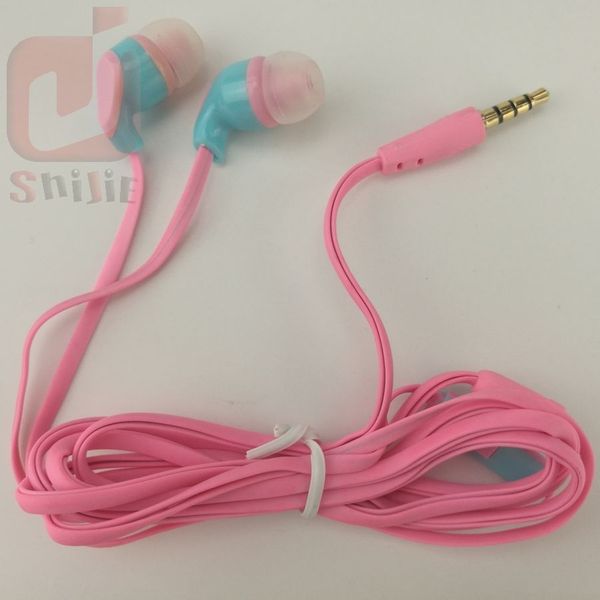 

flat noodle gift headset earphones headphones earcup low price large use purchase quality factory wholesale 300ps/lot