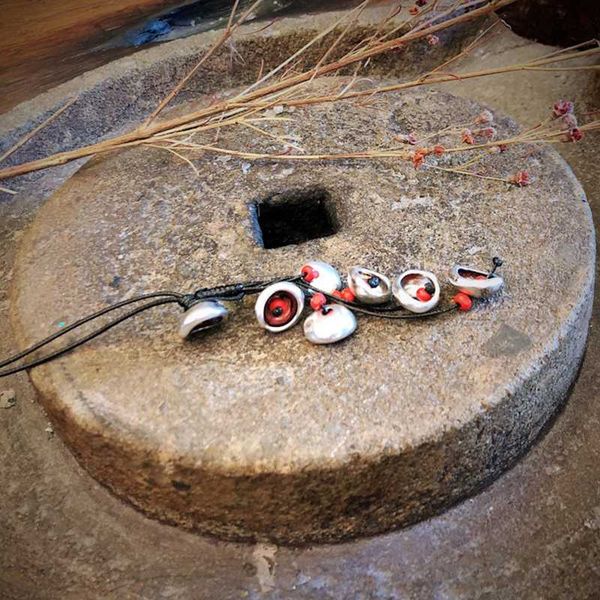 

johnature цветка сплава подвеска оригинал 2020 новый национальный trend handmade ожерелье женщины vintage hangings, Silver