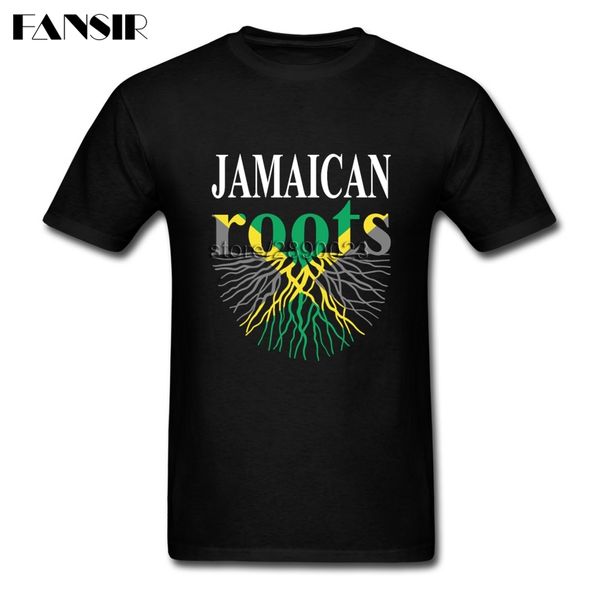 

xs - 3xl jamaican roots jamaica flag new arrival t shirt men man's cotton short sleeve men t-shirt