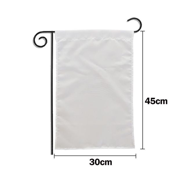 

blank banners sublimation garden flag heat transfer printed banners polyester decorative flags diy garden decoration 30*45cm bt490
