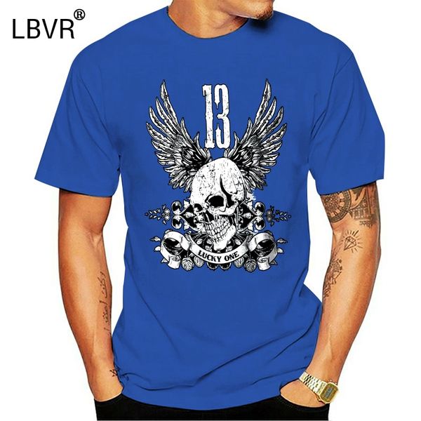 

неудачный номер 13 мужские футболки лаки графический дизайн печатных tee