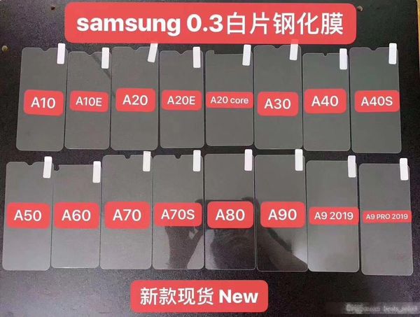 

applicable to samsung a10 a20e a30a50 screen full-screen full-glue two-strength toughening film a70 mobile phone toughening film items