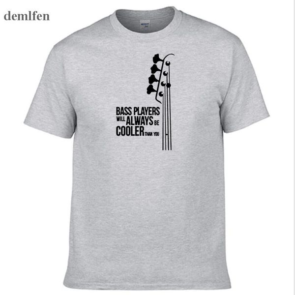 

fashion bass guitar players are cool t-shirt cotton double rhythm electric men o neck shirts hip hop punk brand clothing