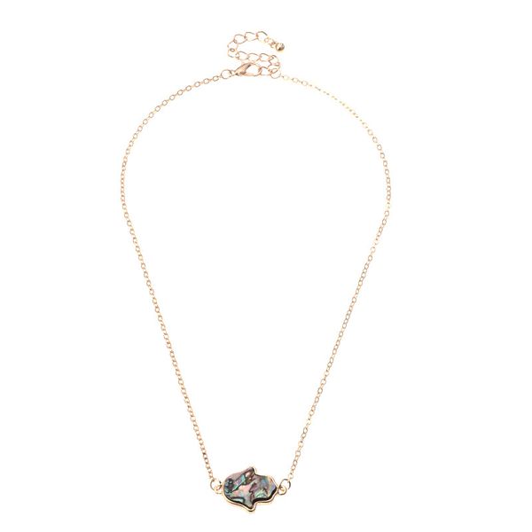 

palm simplicity fashion pendant necklace for women jewelry collares friend chains girl accessories aesthetics suspension xl10287, Silver