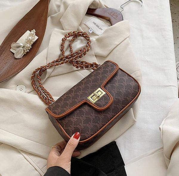 

factory wholesale women handbag printed chain bag street trend printed leather shoulder bag new fashion leather women messenger bag