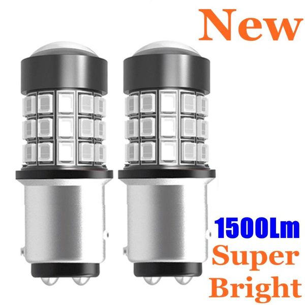 

2pcs 1157 p21/5w bay15d super bright 1500lm led car tail brake lamp turn signal bulb auto daytime running light red white yellow