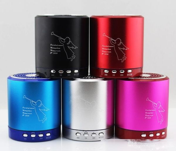 

angel t2020a bluetooth mini speaker metal portable speakers wireless stereo hifi sound box u-disk tf slot mp3 player for iphone x 8 plus