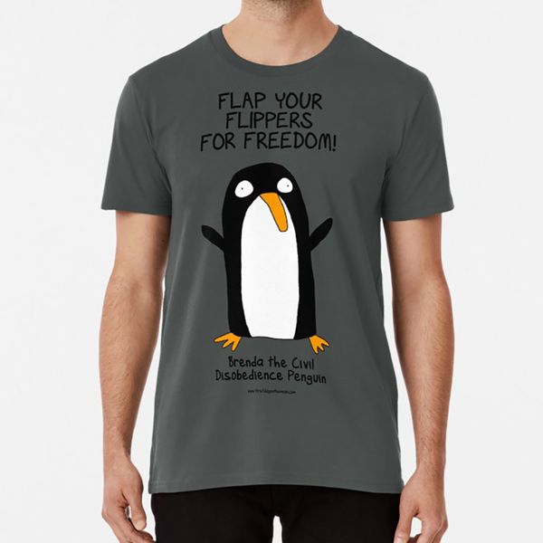 

brenda the civil disobedience penguin t shirt