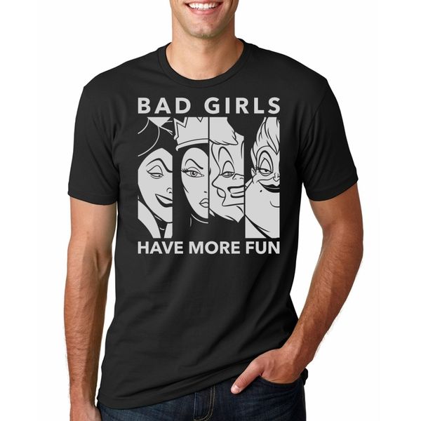 

смешные люди t рубашка мужчины новизна tshirt злодеи bad girls t shirt t shirt
