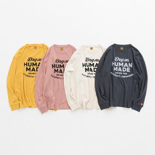 

4colors 20aw печати футболка с длинным рукавом streetwear hip hop tshirt повседневный t-shirt зима хлопок пуловер, White;black