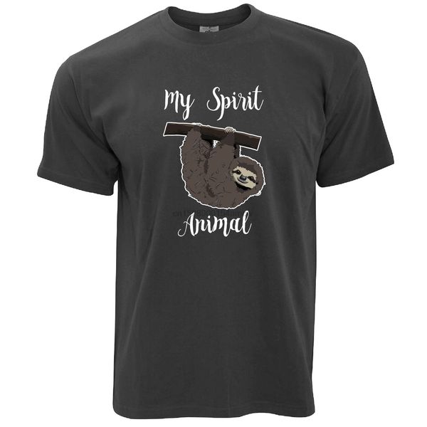 

novelty lazy t shirt my spirit is a sloth sleepy bed joke teenager