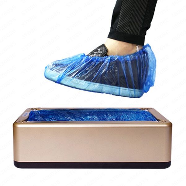 

disposable covers automatic shoe cover machine home office dispenser one-time film box with 100 pcs bags