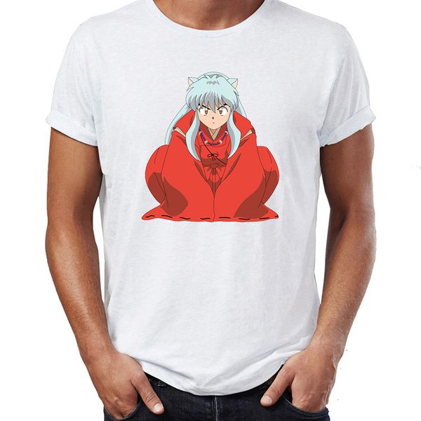 

men's t shirt inuyasha sesshomaru cute dog manga anime classic artwork drawing printed tee