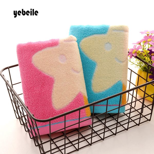 

yebeile lovely printed cotton towel face towel for child adults quality gift towels dry hair kids hand star moon