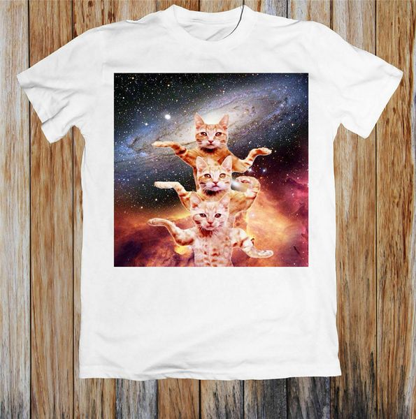 

cats are dancing in space kitten t-shirt casual printing tee shirt