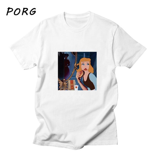 

cartoon harajuku girls women t shirt o-neck punk aesthetics tshirt print casual short sleeve streetwear vintage white t-shirt