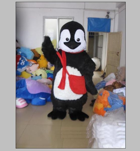 

2020 black penguin mascot costume character costume mascot costume, Red;yellow