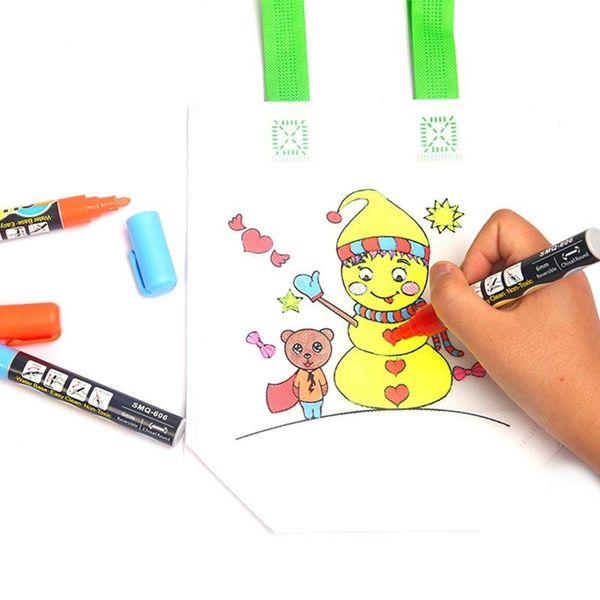 

coloring doodling diy bag handmade non woven fabrics graffiti children handbag children novelty items 0 5jk e1