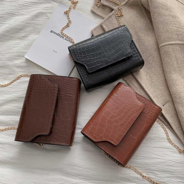 

woman bag 2020 fashion new retro small square stone pattern shoulder messenger sac main femme handtassen dames bolsa feminina