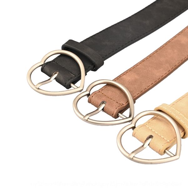 

runhao all-match imitation alloy peach heart japanese frosted student runhao all-match women's imitation leather beltalloy peach heart, Black;brown