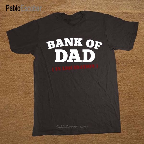 

bank of dad funny printed mens t shirt novelty birthday gift humour slogan tee