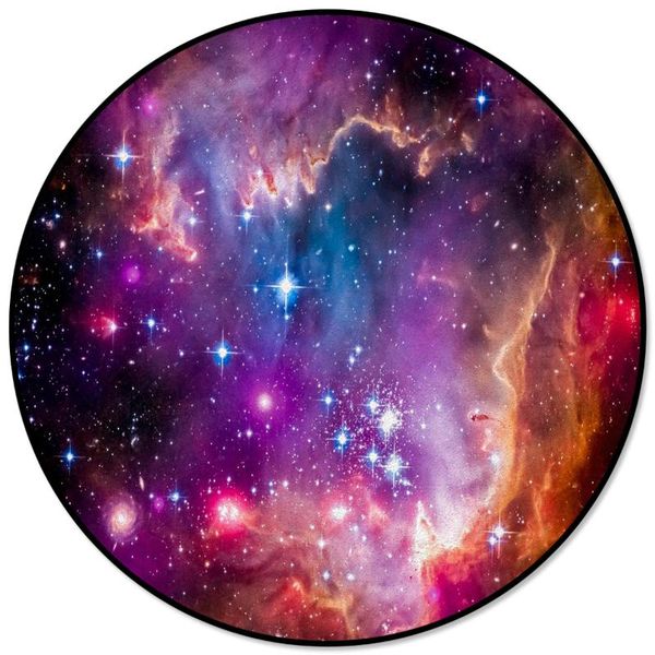 

planet purple starry sky black clouds printed round carpets for living room bedroom alfombra floor mats kids room area rugs