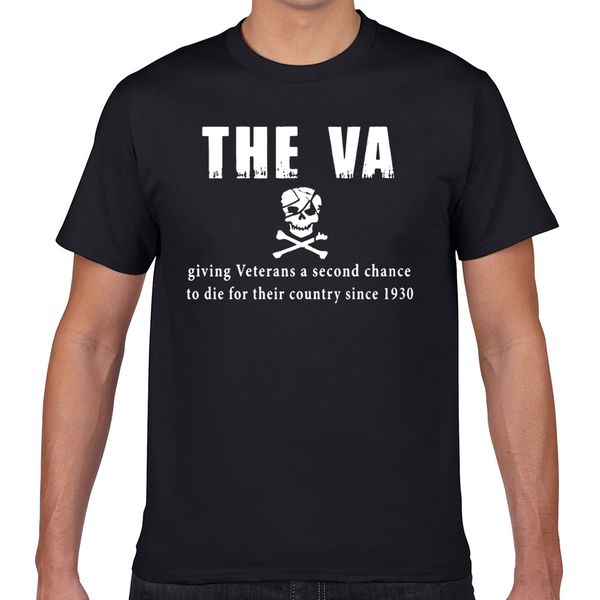 

t shirt men the va giving veterans a second chance to die for funny harajuku geek cotton male tshirt xxxl