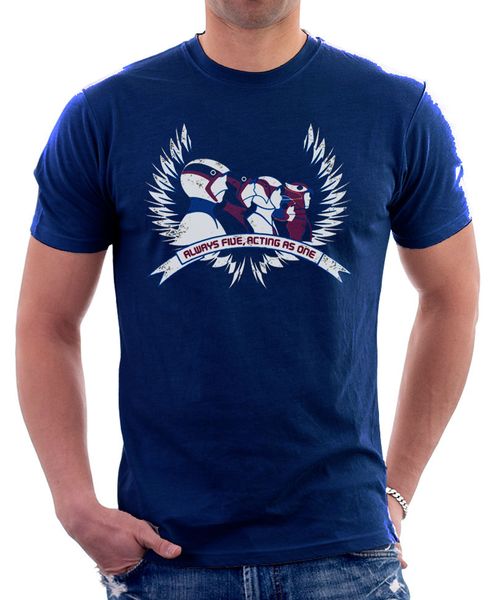 

2020 fashion battle of the planets g-force logo retro 80s cartoon navy cotton 9805 tee shirt