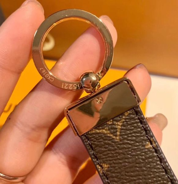 

leather keychain fashion handmade pu leather car keychain women bag charm pendant accessories with outbox 2020, Silver