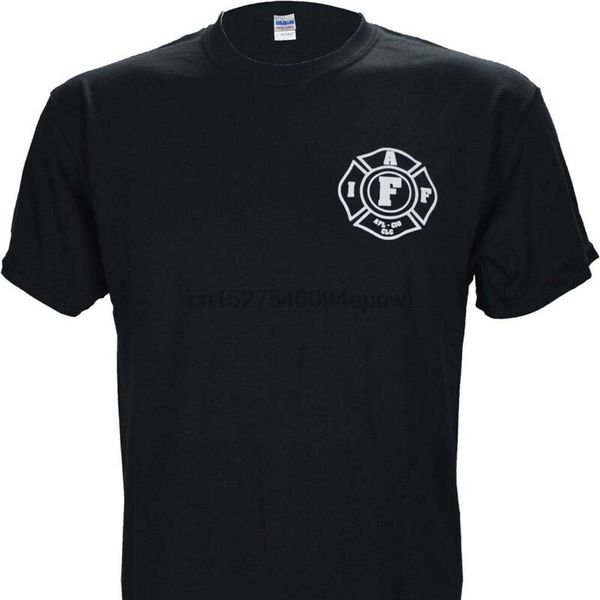 

afl пожарный на black t shirt