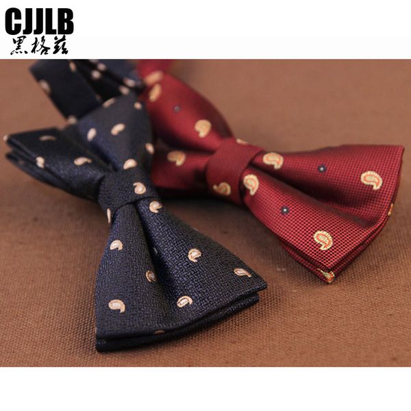 

women men fashion tuxedo bow tie navy burgundy paisley bowtie business wedding bowknot dot bow ties for groom party accessories, Blue;purple