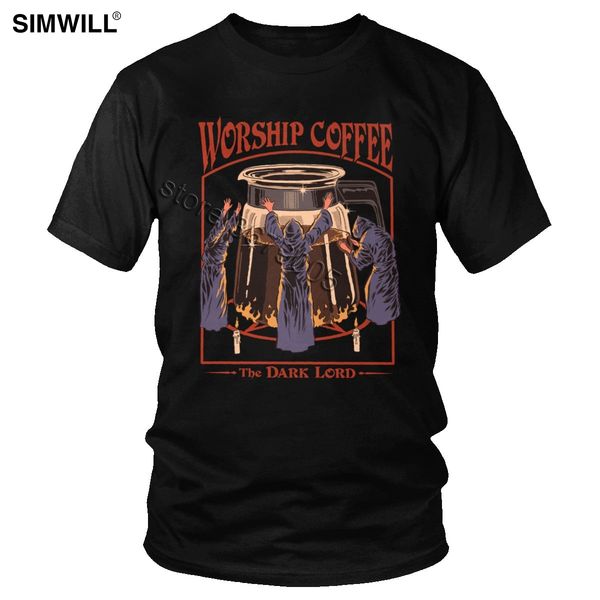 

humor t shirt men short sleeves graphic cotton tee devils demon horror t-shirt novelty fashion the dark lord