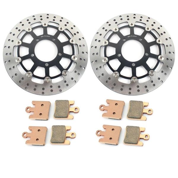 

bikingboy front brake disks discs rotors pads for zx10r ninja 2004 2005 2006 zx6r zx636 2005 2006 zx6rr zx600