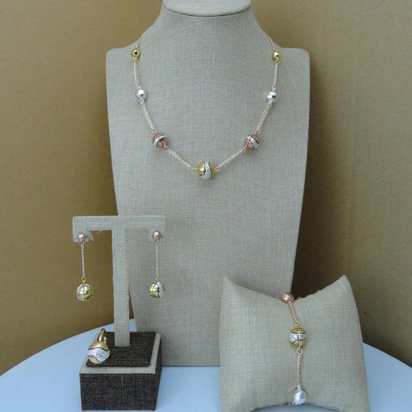 

yuminglai последние дубай бижутерия наборы простой дизайн для леди fhk7108, Silver