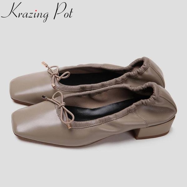 

selling soft genuine leather bowtie sweet princess style low heels square toe pretty girls ballet shoes grandma shoes l15, Black
