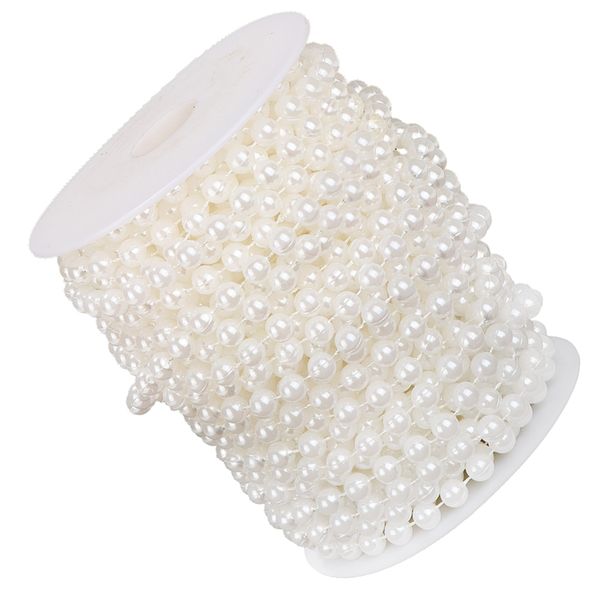 

8 мм искусственный жемчуг пряди строка garland золотника beads wedding 20m