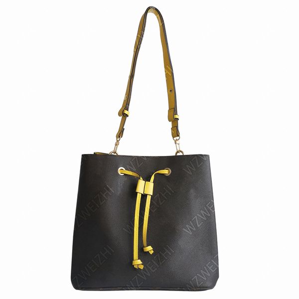 

women shoulder bags noÃ© leather bucket bag women famous designer tote handbags flower printing crossbody bag purse twist n40198