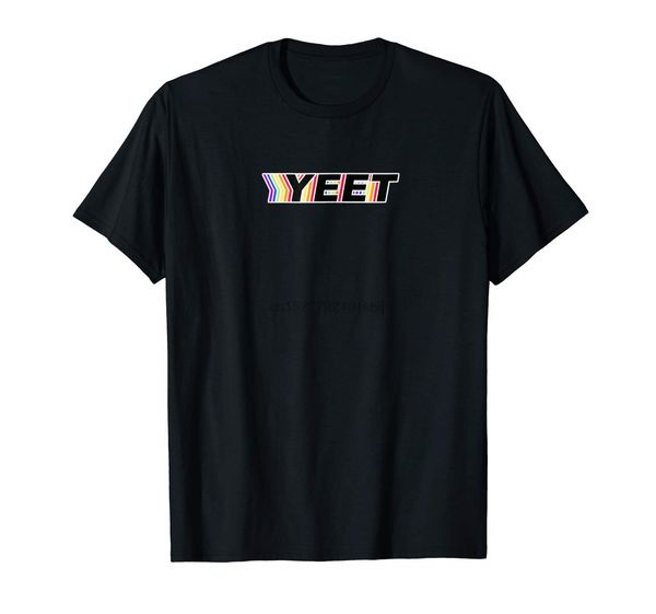 

2019 fashion men t shirt yeet rainbow funny meme shirt