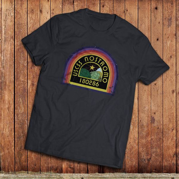 

2019 summer men tee shirt alien movie t-shirt, uscss nostromo tee, inspired by the classic 80's movie custom made t-shirt