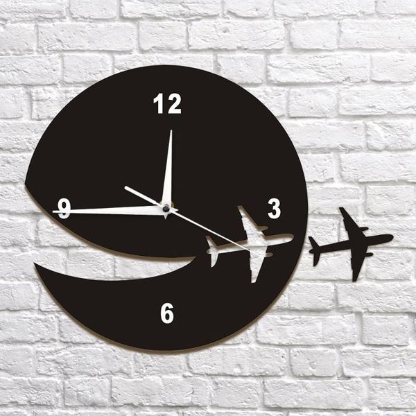 

acrylic crystal hanging clock creative diy study bedroom mute clock craft watch cool hanging digital