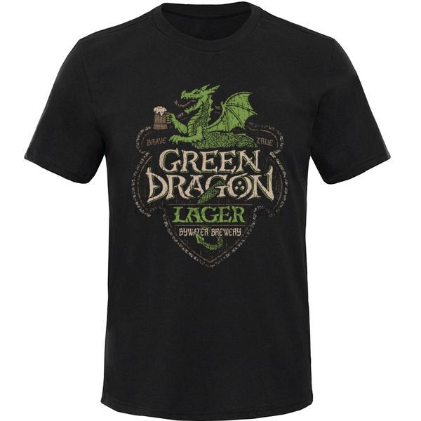 

beer time t shirt men green dragon lager mens t-shirt retro coupons summerautumn short sleeve 100% cotton casual tshirt