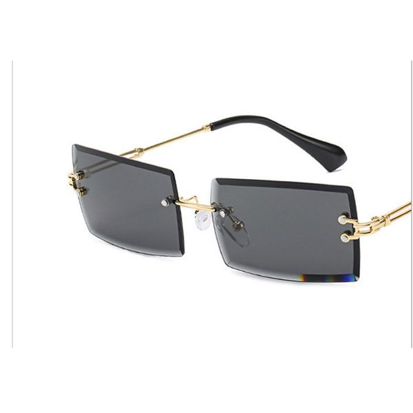 

eyecrafters малый модные солнцезащитные очки женщины rimless площади солнцезащитные очки женщины оттенки конструктор стиль женский uv400 рет, White;black